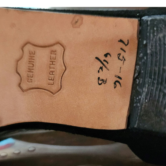 Vintage Amano Hand Made Woman's Shoes sz 6.5 made in USA Clear and Black - Picture 5 of 5